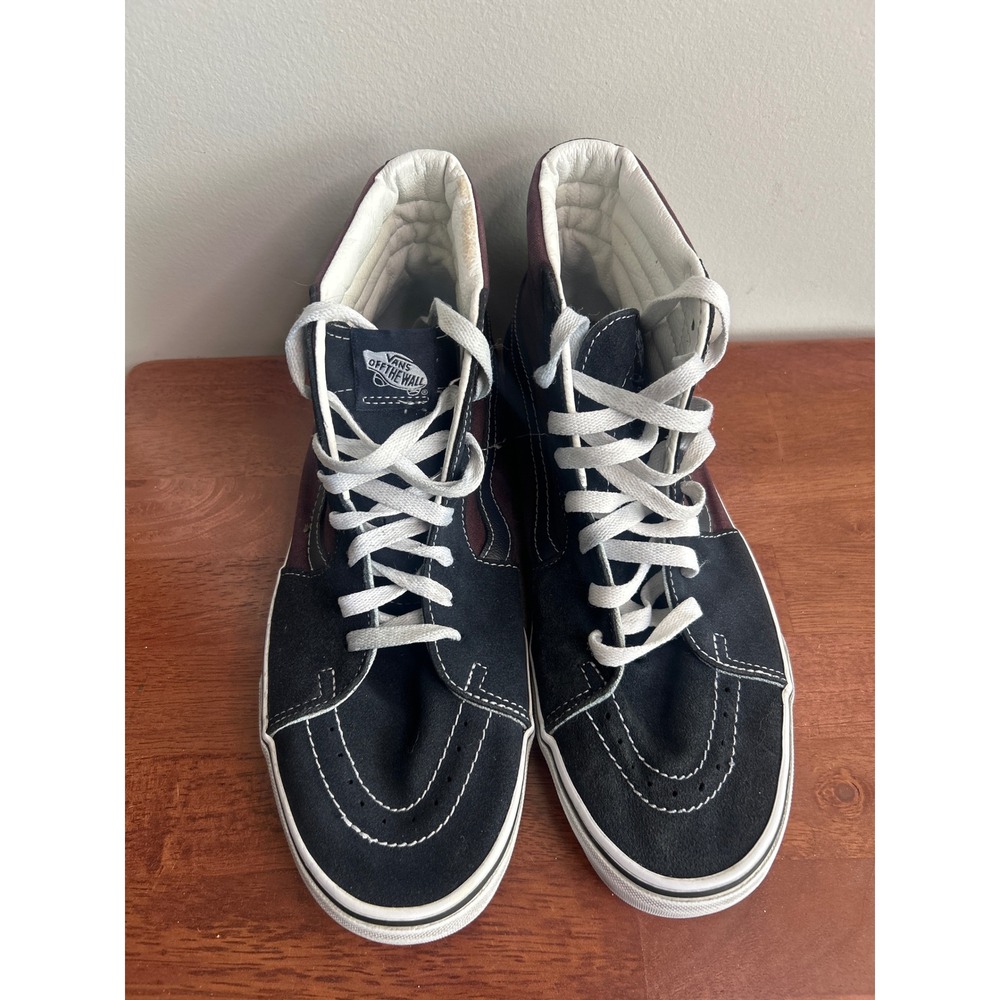 Vans Black Maroon Sk8-Hi Sneakers Mens 11